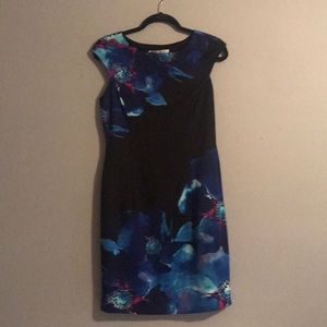 NWOT Watercolor floral business dress